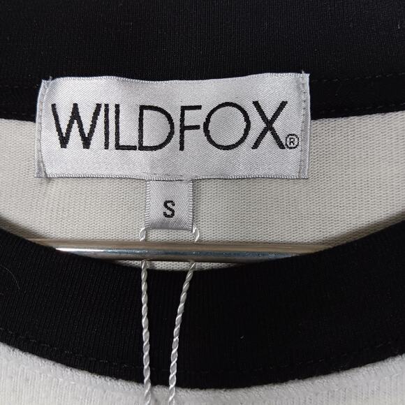 Wildfox Graphic Oversized Sweatshirt Size Small Black and White NWT - Picture 4 of 9